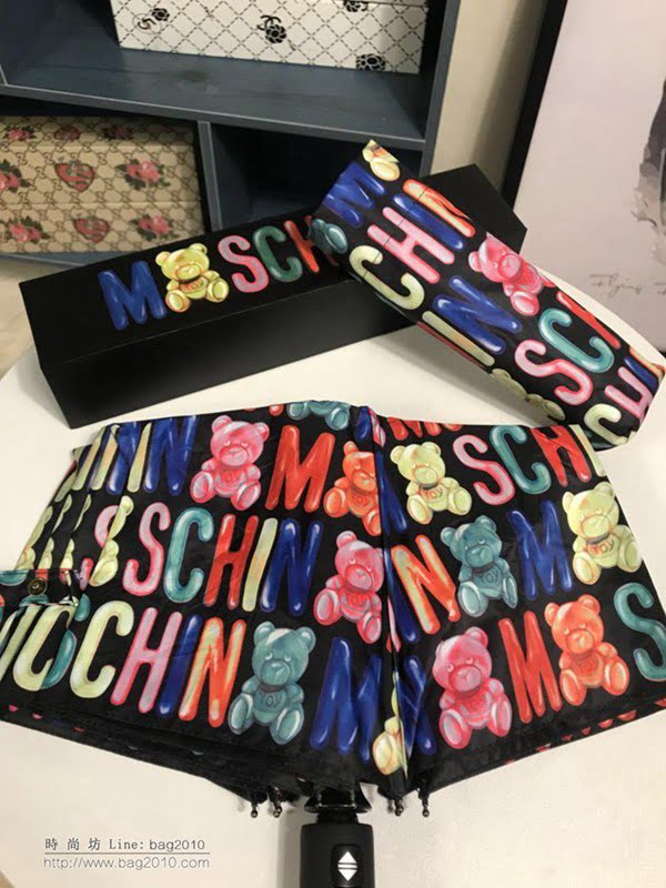 Moschino莫斯奇諾傘 全自動伸縮手柄 糖果小熊圖案 全自動防曬晴雨傘 防曬 防紫外線  zm1088